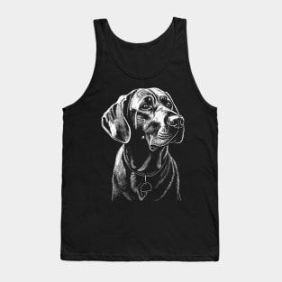 Adorable Black Lab Dog Illustration - Perfect Gift for Dog Lovers Tank Top